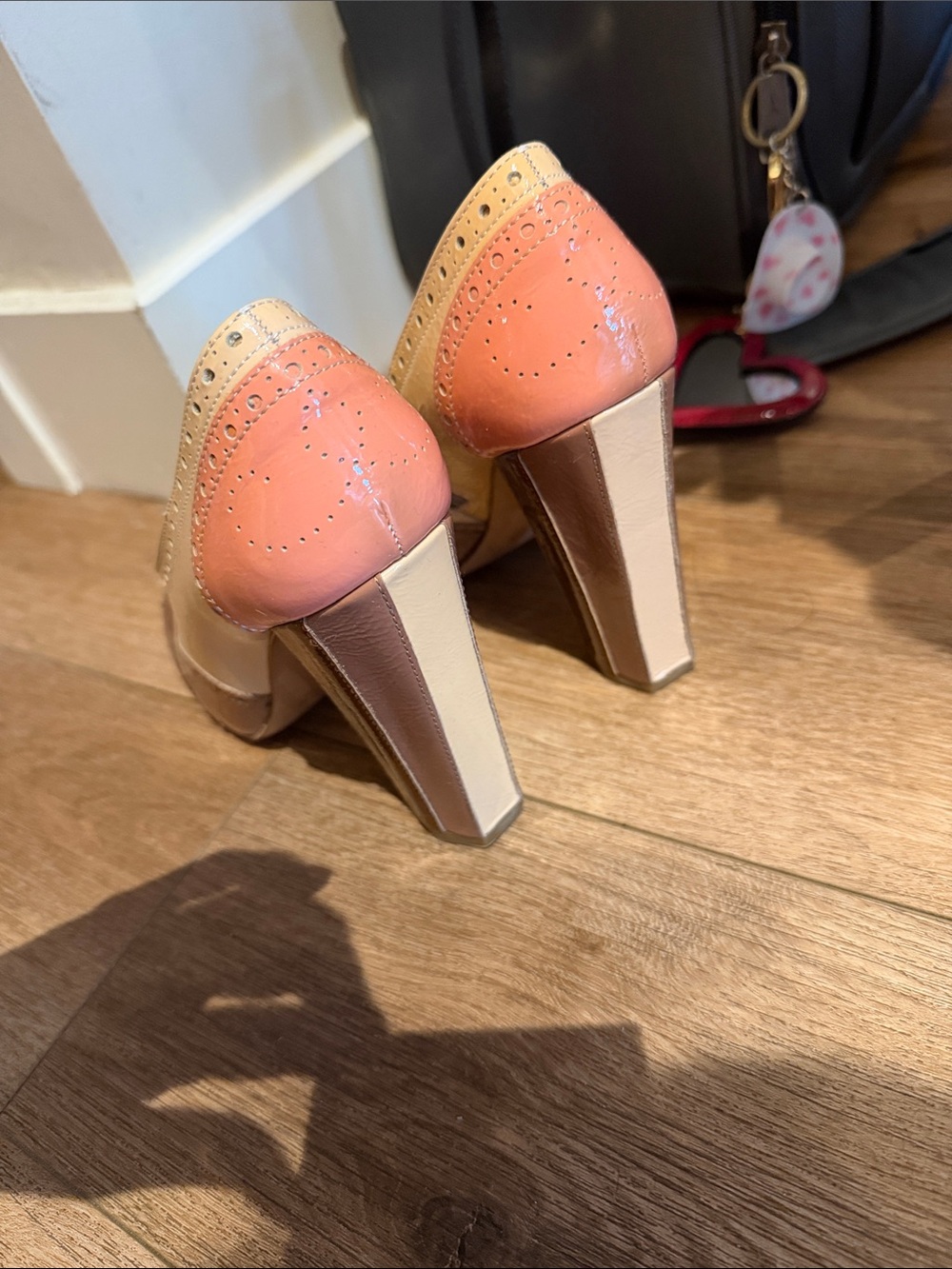 MiuMiu Patent Leather Block Heel Pumps - Picture 3 of 5
